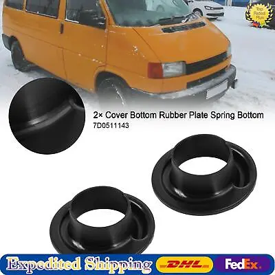 2× Cover Bottom Rubber Plate Spring Bottom For VW Bus T4 7D0511143  #9 • $47.65