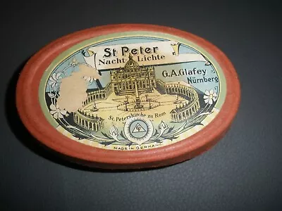 ST. PETER NIGHTLIGHTED Floating Candles G.A. Glafey Nuremberg Oil Light Eternal  • $22.49