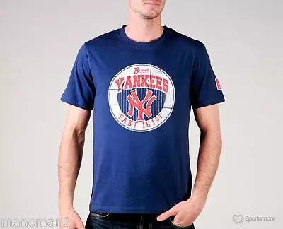 Majestic Athletic Ny Yankees Varsity Brights Tee Shirt  Navy Xl • £19.50