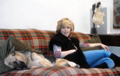 French Actress Mylene Demongeot Sitting On A Sofa 1972 Old Photo • $5.87