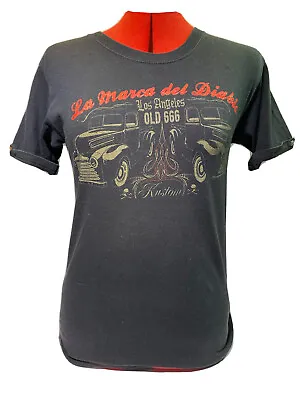 LA MARCA DEL DIABLO Rockabilly Mens T Shirt Small Free Tracked Post • $17.29