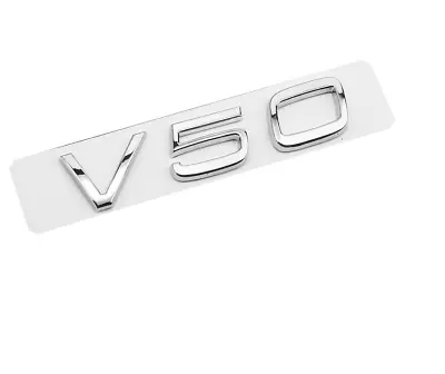 V50 For Volvo Rear Emblem Boot Trunk Sticker Badge Letter Bright Silver • $21.26