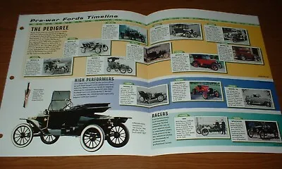 ★★1903-42 HISTORY OF FORD CARS BROCHURE MODEL A B T K 81A Speedster Tourer Henry • $8.99