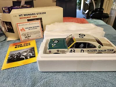 1:18 Biante Holden HDT HT GTS 350 Monaro #43D Peter Brock 1969 Bathurst 500 • $300