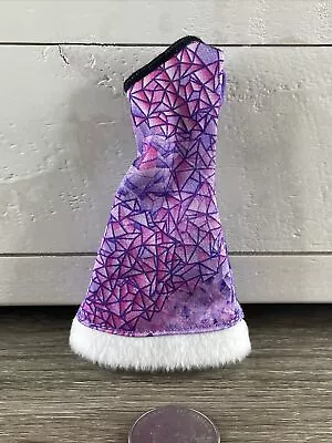 Monster High Purple White Fur Dress Abbey Bominable Scaris City Frights Quick • $3.99