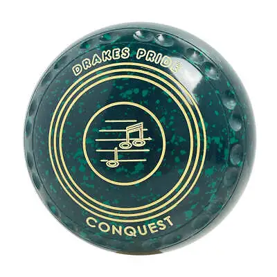 Drakes Pride Conquest Lawn Bowls Size 3 Heavy Gripped -Green Speckle W7-1982 • $699