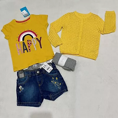 Girls 24-36 Months Mothercare Outfit Shorts & Tights Bundle - BNWT • $18.94