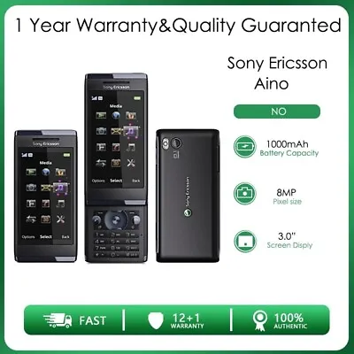 Sony Ericsson Aino U10 U10i Unlocked 55MB RAM 8MP Wi-fi Cheap Cell Phone • $50