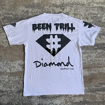 Been Trill Diamond Supply Co White Graphic T-Shirt HBA Virgil Abloh Medium • $31.12