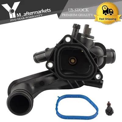 Coolant Thermostat & Housing W/ Temperature Sensor & Gasket For Mini Cooper R55 • $37.59