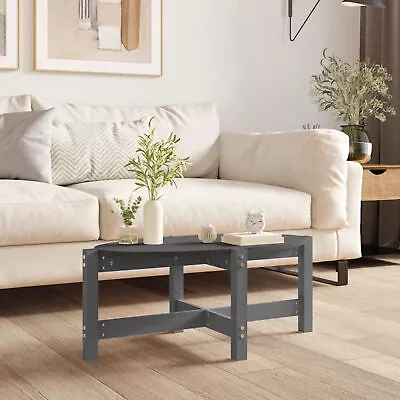 Coffee Table Grey 87x48x35  Solid Wood Pine Q2F1 • £55.48