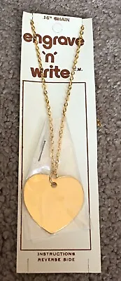 Vintage Engrave N Write With Ball Point Pen To Friends 16  Chain Necklace  • $9.99
