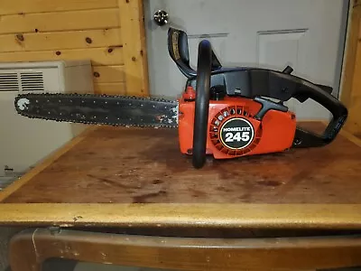 Homelite 245 Chainsaw With 18  Bar For Parts Or Repair Used Chainsaw  • $120