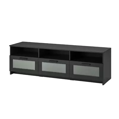IKEA TV Stand Entertainment Center Unit High Console Media Table Gloss Cabinet • $278