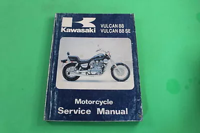 1987 Kawasaki Vulcan 88 /88e Motorcycle Service Manual-oem #99924-1078-01 • $19.95