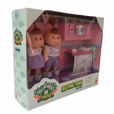 Cabbage Patch Kids Bedtime Twins Playset Vintage 1998 New In Sealed Box  • $46.24