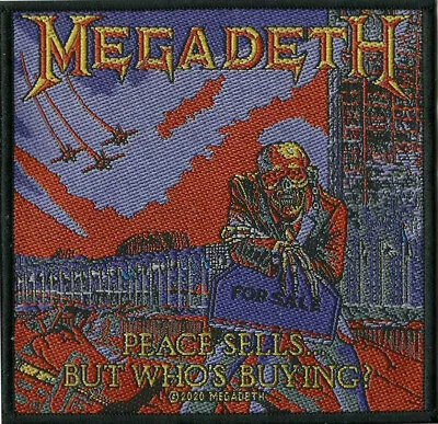 £3.29 • Buy Megadeth - Peace Sells But Who's Buying Patch 10cm X 10cm