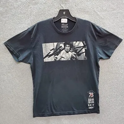 Bruce Lee Men T-Shirt Medium Black Logo Illest Jun Fan Gung Fu Graphic READ • $19.91