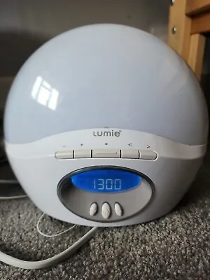 £28 • Buy Lumie Bodyclock Active Alarm Clock Bedside Light FM Radio White Noise Sounds