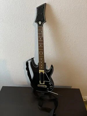 $29.99 • Buy Activision Guitar Hero Power Wireless Guitar Xbox 360 PS3 Black Gold No Dongle