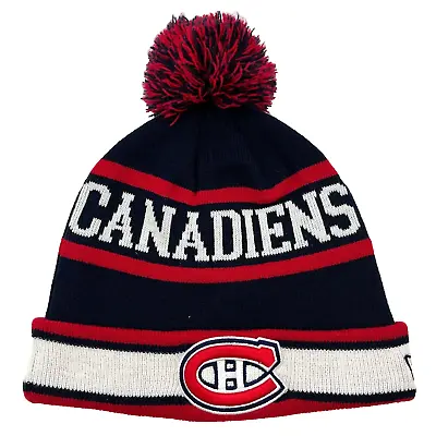 Montreal Canadiens Hat Beanie Toque Black Red NHL Hockey New Era Cuffed Cap Mens • $13.76