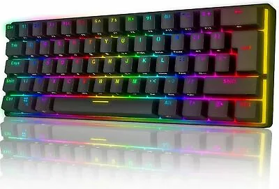 $43.69 • Buy Computers True Mechanical Gaming Keyboard Wired 61 Keys RGB Backlit Keypads