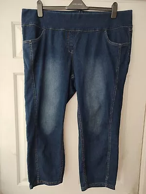 Bpc Bonprix Collection Plus Size 26  Blue Indigo Pull-on Jeggings Jeans L25  • £7.99