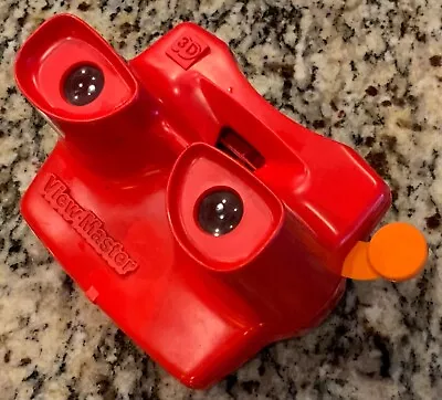 Vintage View Master 3D Viewer Red Classic Viewmaster Toy Vtg Slide Viewer Orange • $13.95