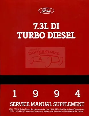 Ford 1994 Diesel Shop Manual Service Repair Truck Engine Book F250 F350 • $45.95