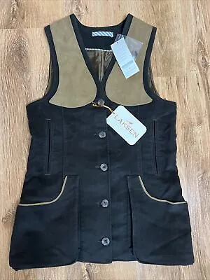 Laksen 5109 Lady Brooklands Moleskin Vest Dark Brown Size: Small • £99