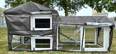 Cover For Smokey Xxl 2 Tier Level Wooden Rabbit Hutch With Run House Home • £59.99