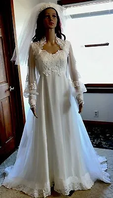 Wedding Dress ILGWU Size 6 Vintage • $149.50