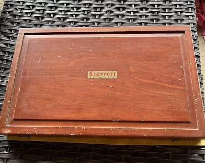 Vintage Starrett Atho Mass Micrometer Caliper Wooden Box Only • $15