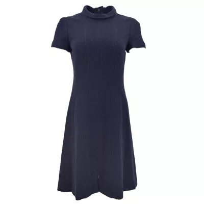 Chanel Short Sleeve Dress Navy 96A #40 133248 • £389.01