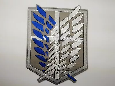 Large Quality Iron Or Sew On Attack On Titan Patch Wings Of Freedom AOT 17x21cm • $17.99