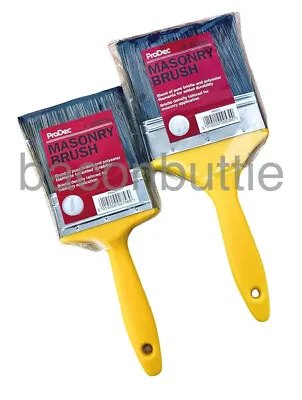 ProDec 4  Or 5 Inch Masonry Brush Painters Plasterers Paint Brush Trade Masonary • £5.48