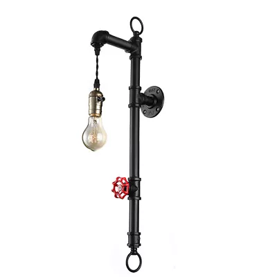 Retro Industrial Steampunk Wall Sconce Water Pipe Wall Light Lamp Loft Fixture • $48.99