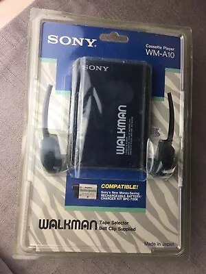 $199 • Buy WALKMAN WM-A10 SONY CASSETTE PLAYER 1980s NOS New Old Stock !!!