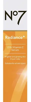 No7 Radiance+ 15% Vitamin C Serum 0.84 Oz • $15.44