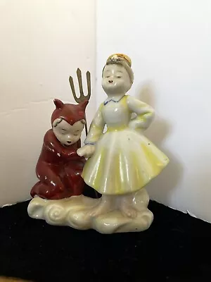 Lenwile Ardalt Angel And Devil Figurine Vintage Japan • $45