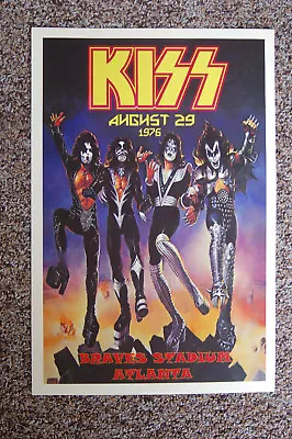 $4 • Buy KISS Concert Tour Poster 1976 Braves Stadium Atlanta --