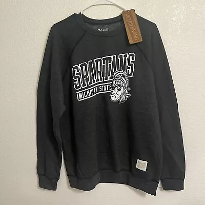 Michigan State Spartans Retro Brand Men’s Gray Crewneck Sweater Size Large • $25