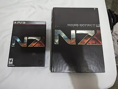 PS3 Mass Effect 3 CiB N7 Collector's Edition W/ Collectors Hardcover Prima Guide • $70