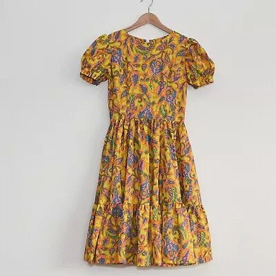 VINTAGE DRESS 1950-60s Fit & Flare Prairie Style Dress • $25