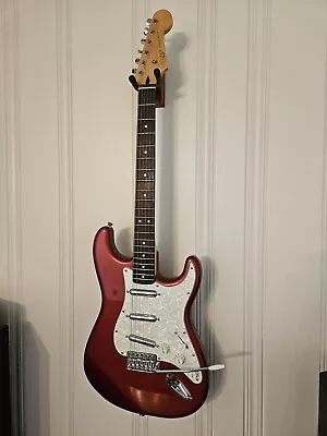 2013 Squier ByFender Vintage Modified Surf Stratocaster Candy Apple Red Lipstick • $399