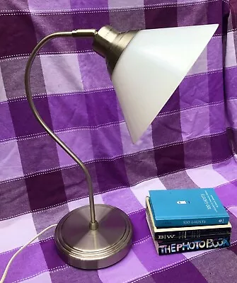 Desk Lamp With Glass Shade • £30