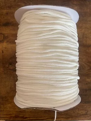 Upholstery White Braided Cotton Piping Cord  3mm • $12