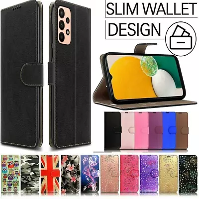 Flip Leather Phone Case For Samsung A15 A14 A13 A23 A34 A54 Magnet Wallet Cover • £4.39