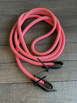 10 Foot Pink Yacht Rope Trail Reins W/Black Water Loops • $35