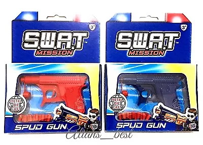 Spud Gun Retro Metal Die Cast Water Gun Potato Gun 3in1 Outdoor Play Toy - 3+  • £7.49